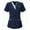 Navy, variant on Scrubs for Women Short Sleeve Scrub Tops V Collar Comfort Fit Clinic Shirts Customized for Customers Navy