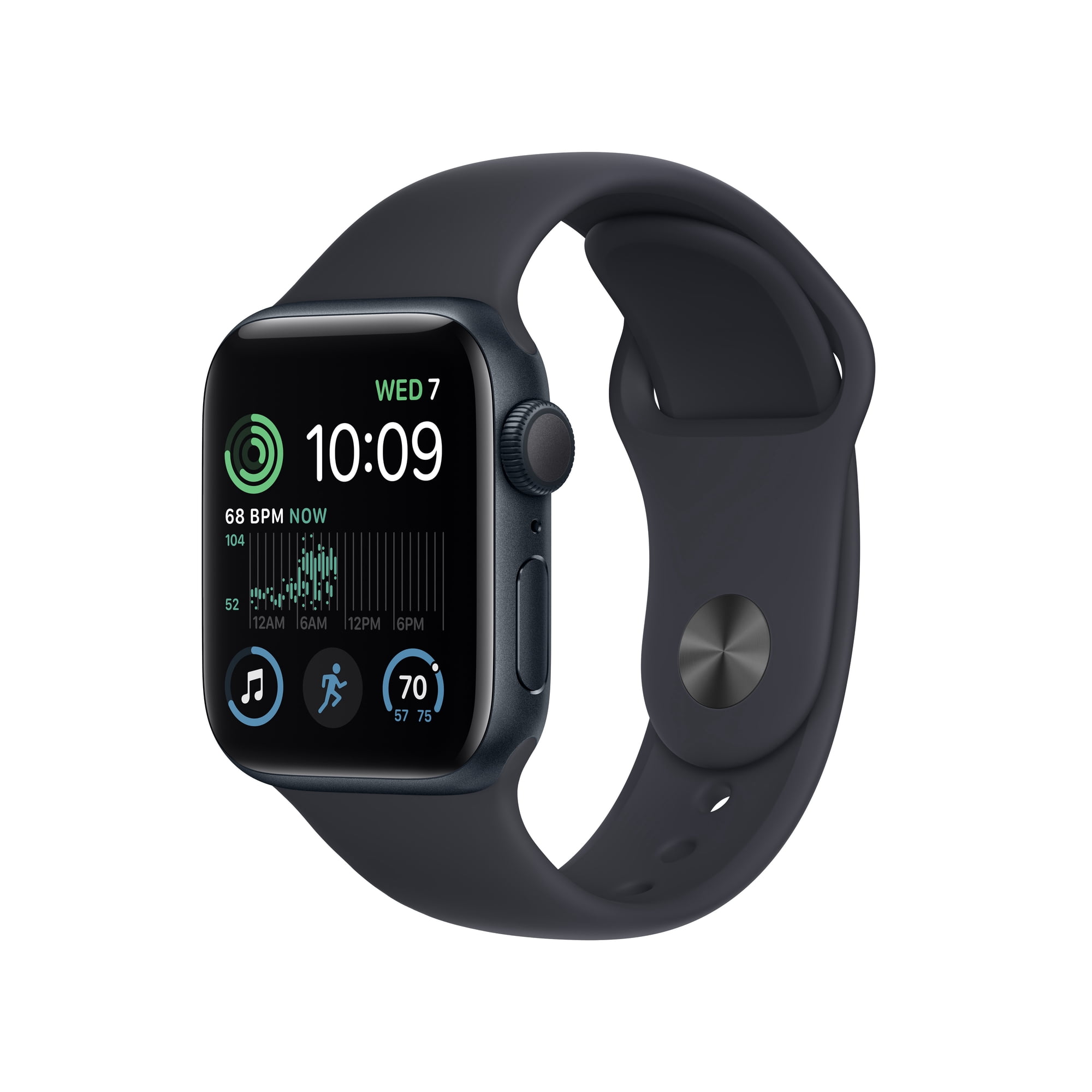 Apple Watch SE (2nd Gen) GPS 40mm Midnight Aluminum Case with Midnight Sport Band - M/L