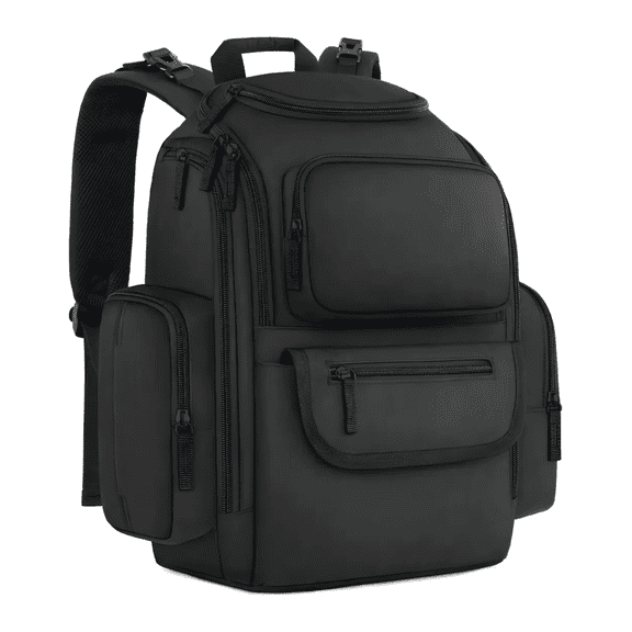 Mochila Pañalera Para Bebé, Impermeable Y Espaciosa Malubero Negro
