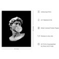 thumbnail image 2 of HAUS AND HUES Gum Poster Black David Michelangelo Poster Pictures for Bedroom Wall Decor Aesthetic Black Aesthetic Room Decor Black Pictures for Wall Decor (16” x 20” Unframed), 2 of 6