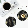 thumbnail image 5 of Balery 6 Pcs Jellyfishleather Coasters Set, Drink Table Cup Coasters For Living Room Kitchen Coffee Decor, 5 of 9