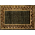 thumbnail image 1 of Ahgly Company Indoor Rectangle Abstract Brown Modern Area Rugs, 7' x 9', 1 of 4
