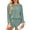Green, variant on ValueVibe Womens Waffle Knit Pajama Sets Long Sleeve Tops and Shorts 2 Piece Outfit Lounge Sets with Pockets, Blue S