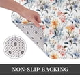 thumbnail image 6 of Sikiie Lilies Flowers Print Flannel Anti-slip Floor Mat 16x24in, Thickened Dustproof Entrance Door Mat Floor Mat for Kitchen, Bathroom, Laundry Room, 6 of 7
