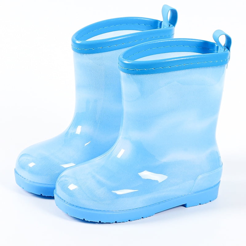 HCXIN Rainy season children's rainbow rain boots new model small and small children princess
