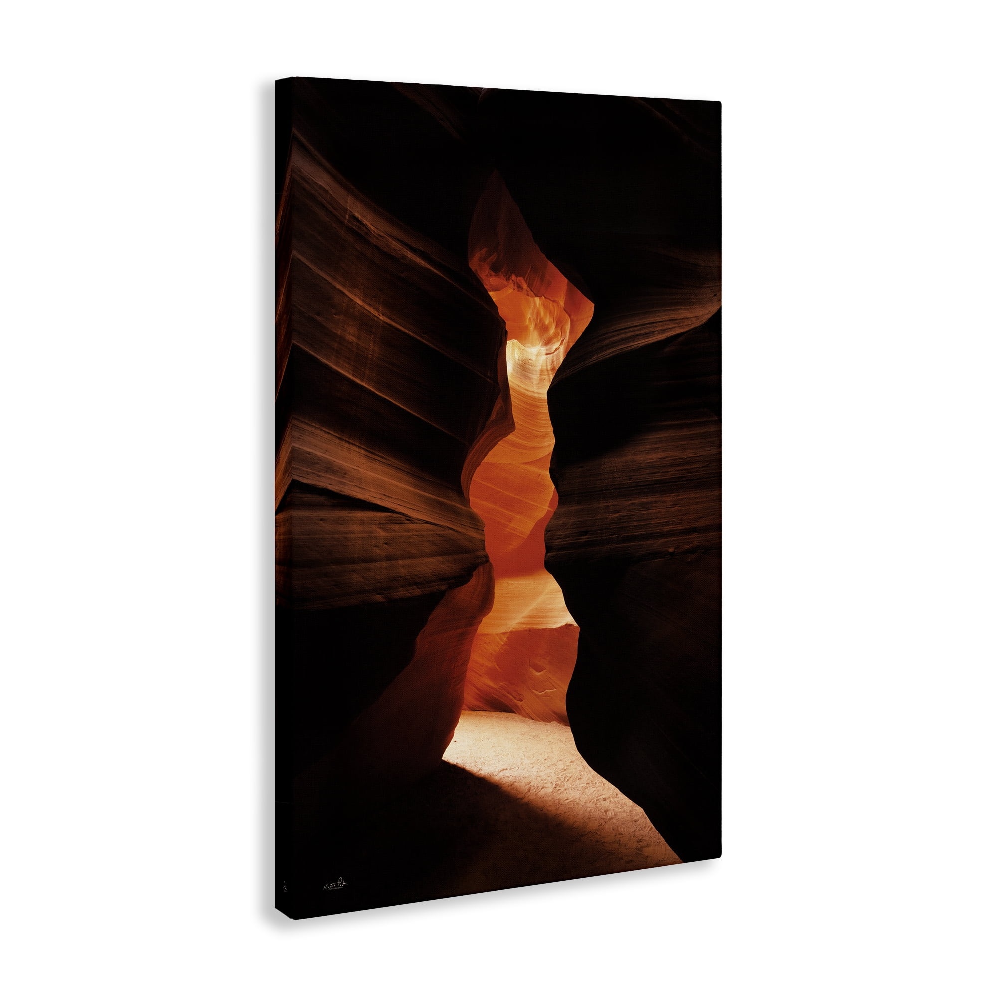 Stupell Industries Sunlit Canyon Cave Landscape Photography Gallery Wrapped Canvas Art Print Wall Art, 16 x 24