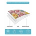 thumbnail image 4 of Twin XL Quilt Bedding Set, Spring Floral Reversible Summer Quilt 3 Pieces, Watercolor Lavender Daisy Butterflies Linen Lightweight Bedspreads Coverlets with 2 Pillow Shams for All Seasons, 4 of 5