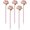Pink, variant on Slccxzc 5 Pack Novelty Rose Ballpoint Pens Artificial Flower Creative Office Stationery