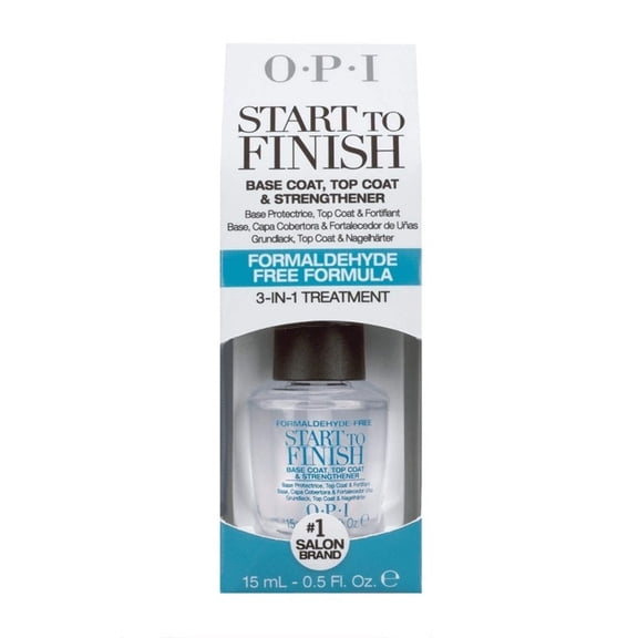 Start to Finish Base & Top Coat Strengthener # NT T71 by OPI for Women - 0.5 oz Nail Strengthener