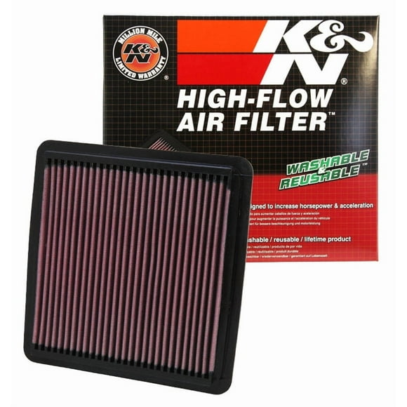 K & N Filters Air Filter 33-2304 FilterCharger; Washable; Red; Cotton Gauze; Panel