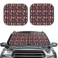 thumbnail image 2 of Windshield Sun Shade, Cute Dog Puppy Bone Foldable Car Sun Shade Windshield For Front, 2 Pieces, 2 of 4