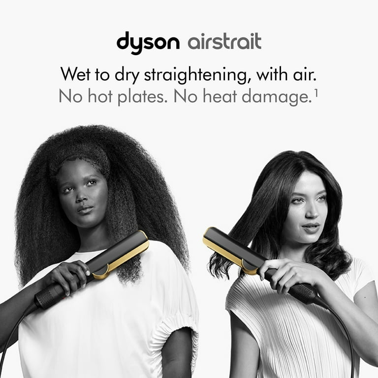 Restored Premium Dyson Airstrait™ Straightener | Onyx Black/Gold