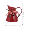 thumbnail image 5 of Florero, botella de flores rústica con asa, contenedor de arreglos florales artificiales, 5 of 5
