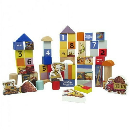 Goodnight, Goodnight, Construction Site 50 Piece Wood Block Set