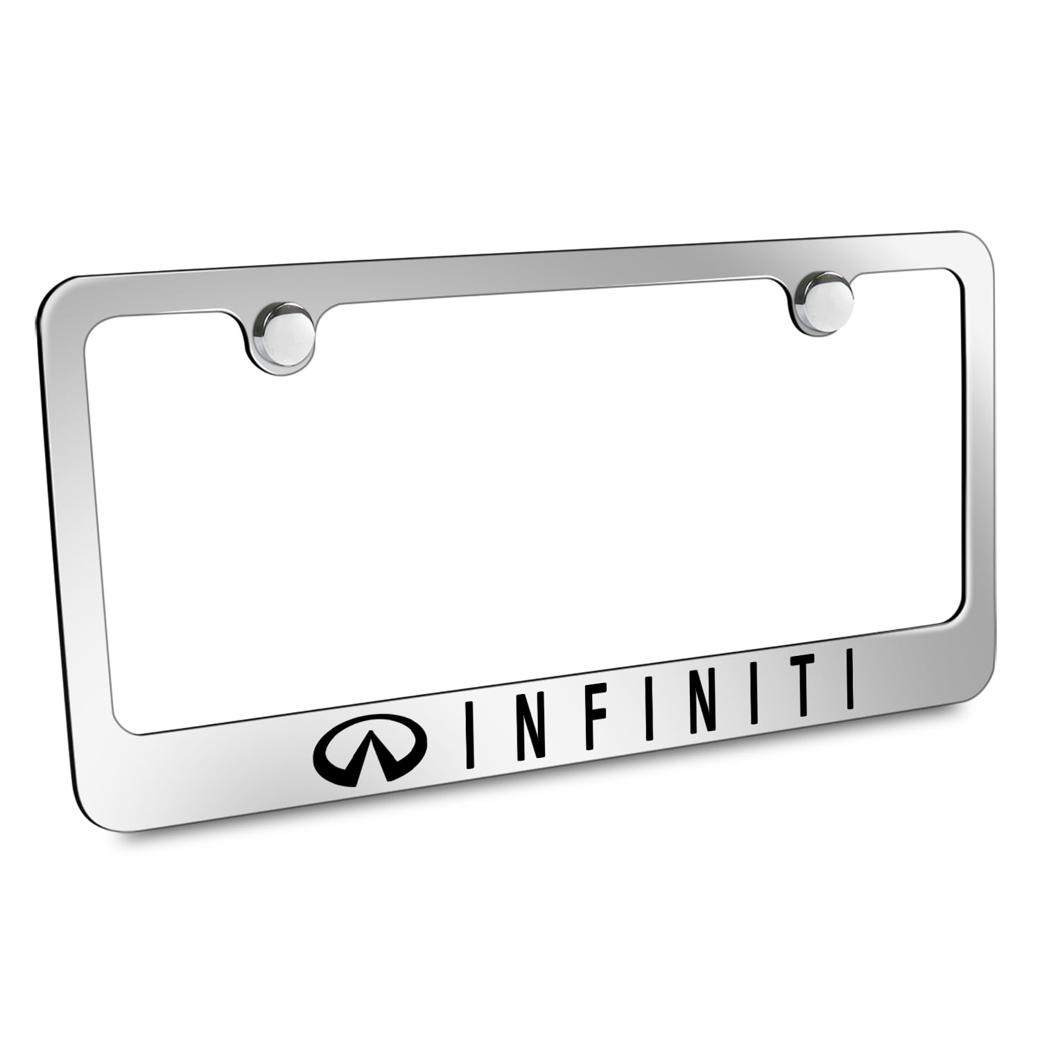 3D Metal tag License Plate Frame for Infiniti,Black Infiniti tag License Cover,Decorate Front License Plate