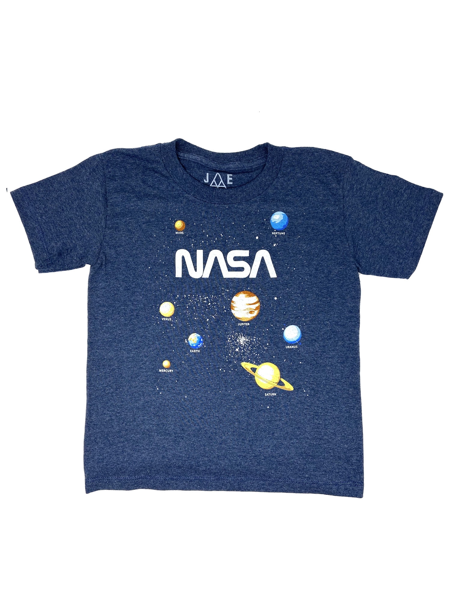 Kids Boys NASA Solar System Short Sleeve TShirt Blue Walmart