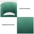 thumbnail image 4 of Luxury Office Chair Premium Modern Velvet Swivel Desk Chair with Chic Gold Base in Bold Colors Green, 4 of 9