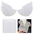 thumbnail image 1 of Large Square Silicone Mold and Angel Wings Mold Set DIY Resin Coaster, Memorial Candle Holder, Photo Frame, 1 of 5