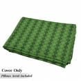 thumbnail image 5 of Irish Floor Pillow Lounger Cover, Antique Tartan Inspired Symmetrical Checkered Diamond Line Plaid Fashion, Nap Mat Printed Fabric Case for 5 Pillows, 88" x 27", Green Dark Green Yellow, by Ambesonne, 5 of 5