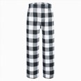 thumbnail image 4 of NOLDARES Girls Checkered Pants Wide Leg Kid Drawstring Baggy Sweatpant Elastic Waist Straight Trouser with Pocket(Black,6-7 Years), 4 of 4
