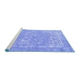 thumbnail image 2 of Ahgly Company Machine Washable Indoor Rectangle Oriental Blue Industrial Area Rugs, 4' x 6', 2 of 4
