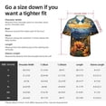 thumbnail image 6 of Lsque Sunset Sky Sunflower pattern Hawaiian Shirt for Men, Unisex Summer Beach Casual Short Sleeve Button Down Shirts-Medium, 6 of 9