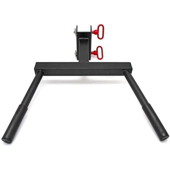 Dip Bar Station For Tricep Dips, Bodyweight Training, Calisthenics, Attaches to 2"x3" Rigs, Cages, Squat Racks with 5/8" Hardware, Angular Bar Layout