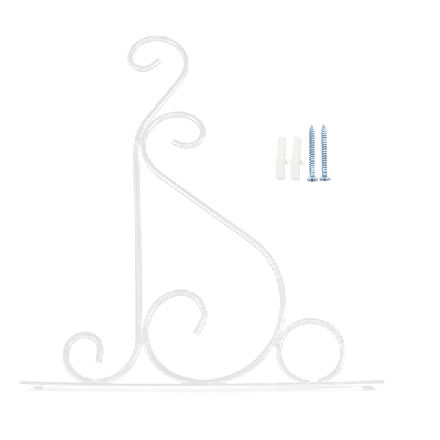 Colgador de plantas de hierro BRILLAR soporte para colgar en la pared 25*21cm blanco