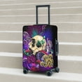 thumbnail image 4 of Salouo Mushrooms and Skull Pattern Travel Dust-proof Suitcase Cover, Softside Suitcase Protector Luggage Cover Protector for 18-32inch ,Not Included Suitcase, 4 of 8