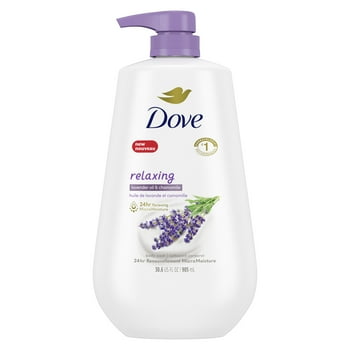 Dove Relaxing Liquid Body Wash with Pump Lavender Oil & Chamomile, 30.6 oz
