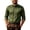 Army Green, variant on Bosfbaoi Shirts for Men Long Sleeve Pleated Front Button Down Oktoberfest Dress Shirts