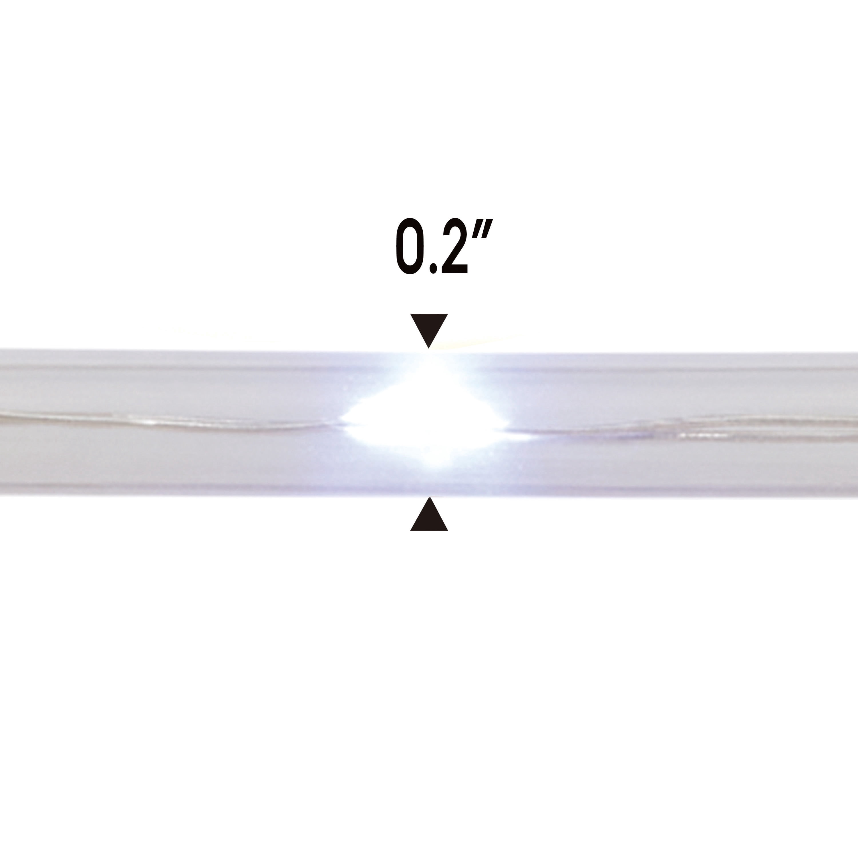 Indoor/Outdoor Battery-Operated LED Mini Christmas Rope Lights, Cool White, Transparent Wire, 16.5', by Holiday Time