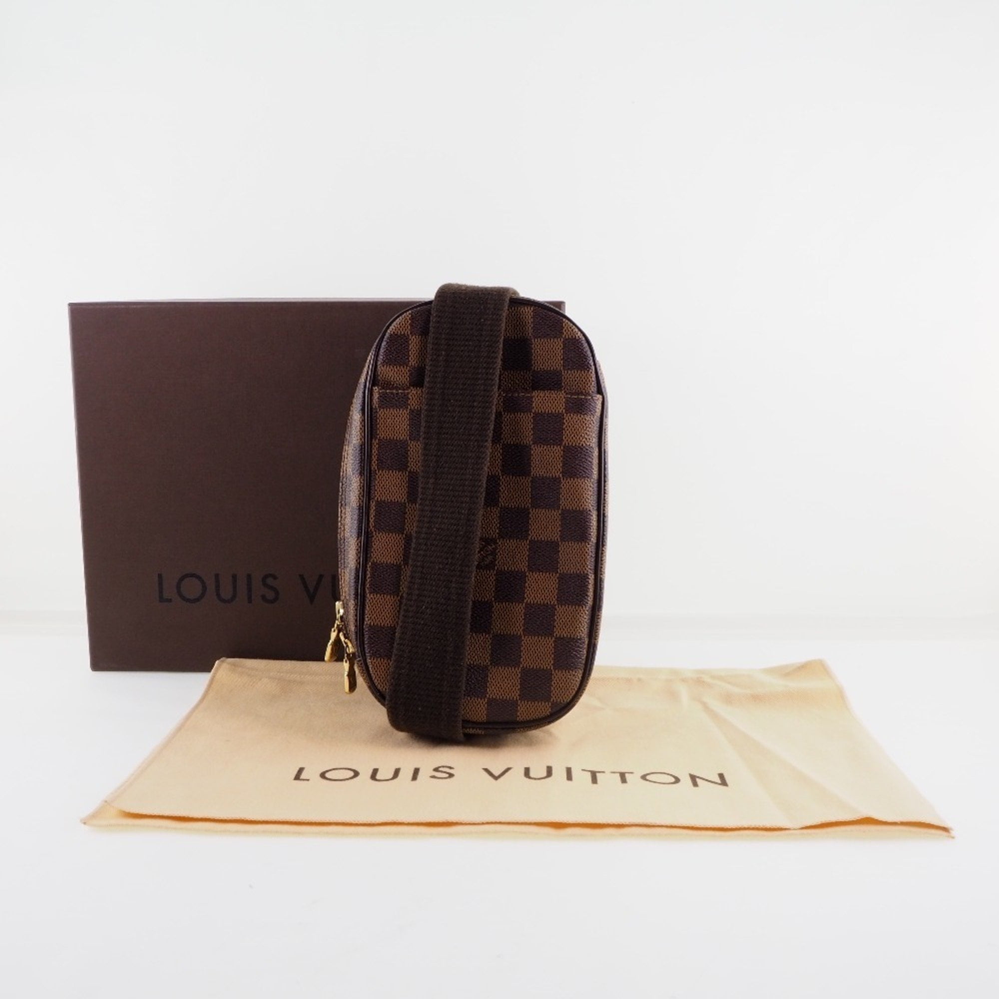 M54233 Louis Vuitton Premium Soft Leather Pochette Louise GM-Nud