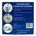 thumbnail image 3 of New- DFVPRO 2 Pack Kitchen Stainless Steel Sink Drain Strainers , 4.5" Diameter Fits Most Sinks, Rust Free, Easy to Clean, Dishwasher Safe, 3 of 10