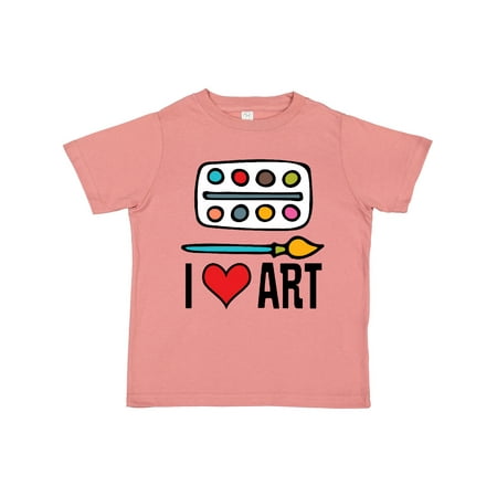 

Inktastic Painting I Love Art Gift Toddler Boy or Toddler Girl T-Shirt