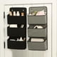 thumbnail image 1 of Organizador de bolsas de almacenamiento colgantes | Ahorrador de espacio de armario de tres capas | Gris de poliéster plegable | Compartimento colgante de puertas de armario | Soporte para artículos, 1 of 6