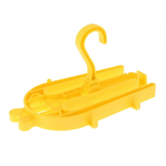 Percha para traje de neopreno, regulador de almacenamiento, plegable, de secado rápido, portátil, para traje seco Amarillo