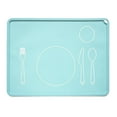 thumbnail image 1 of ​​BINGLI Non-Slip Silicone Kids Placemat 16x12 Inch - Baby Toddler Food Mats with Suction Base for Dining Table Setting, Learning to Eat Travel Kitchen Mat, 1 of 9
