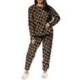 thumbnail image 1 of Conjunto de Pijama para Mujer Shendy Vendy Manga Larga Cuello Redondo con Estampado Transpirable, 1 of 5