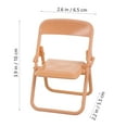 thumbnail image 4 of KAKOWELY 3pcs Mini House Decor Miniature Simulation Furniture Folding Chair Mini Model Toy,3.94"X2.56"X2.17", 4 of 4