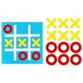 thumbnail image 1 of Juego de tres en raya familiar, minijuego de mesa para niños, para jugar al aire libre o en interiores. Azul, 1 of 9