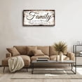 thumbnail image 5 of HFDF Family Quote Wall Art Livg Room-Family Wall Decor-spirational Motto Canvas Wall Art-Rustic Farmhouse Canvas Prts Patg Artwork for Bedroom,Home Decor,Ready to Hang 24x20inch Framed, 5 of 6