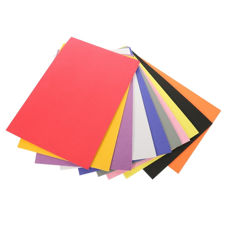 TINKSKY 10 PCS EVA Foam Sheets Sheets Assorted Colours For DIY Craft 