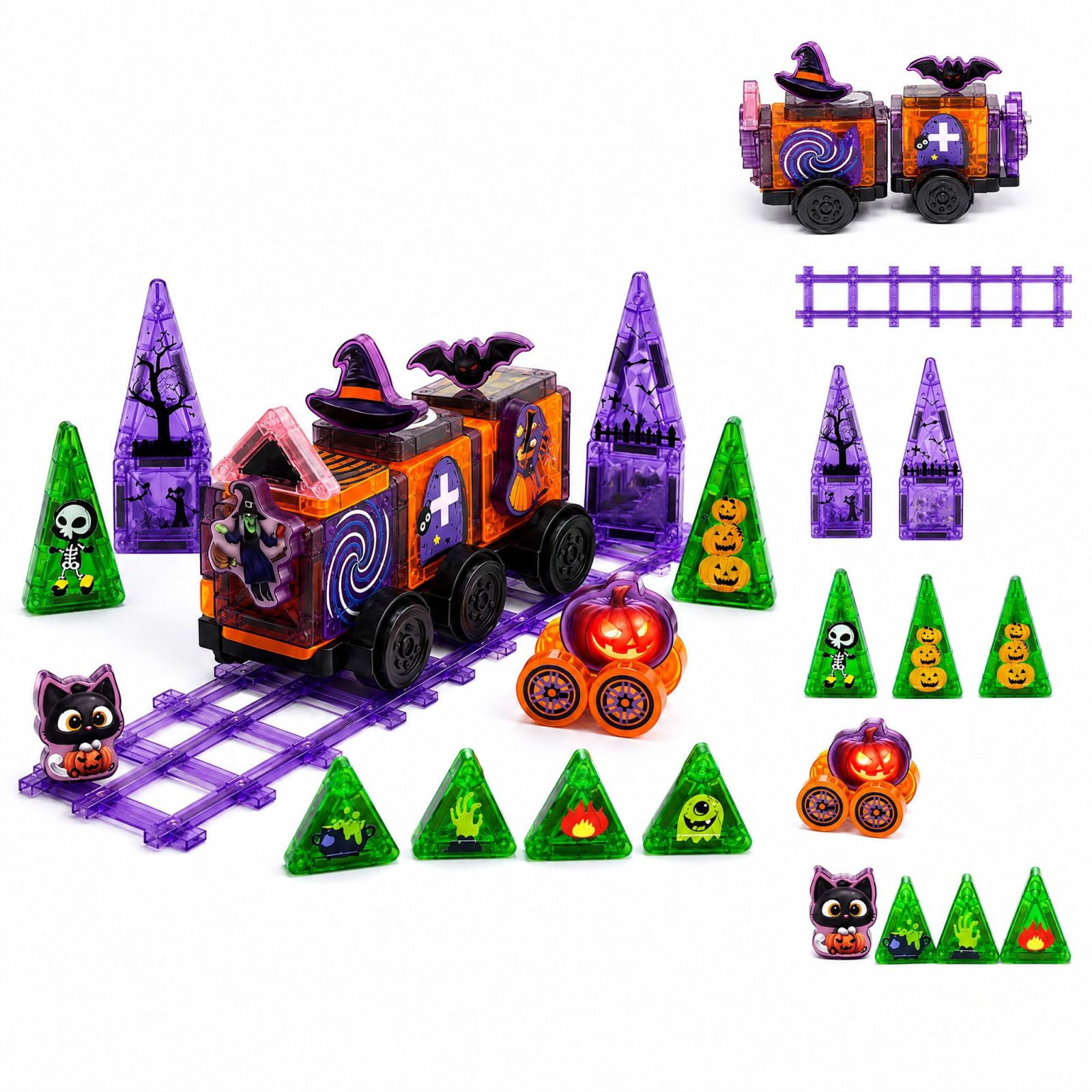 Magformers Amazing Transform 17Pc Wheel Set Magnetic Tiles for