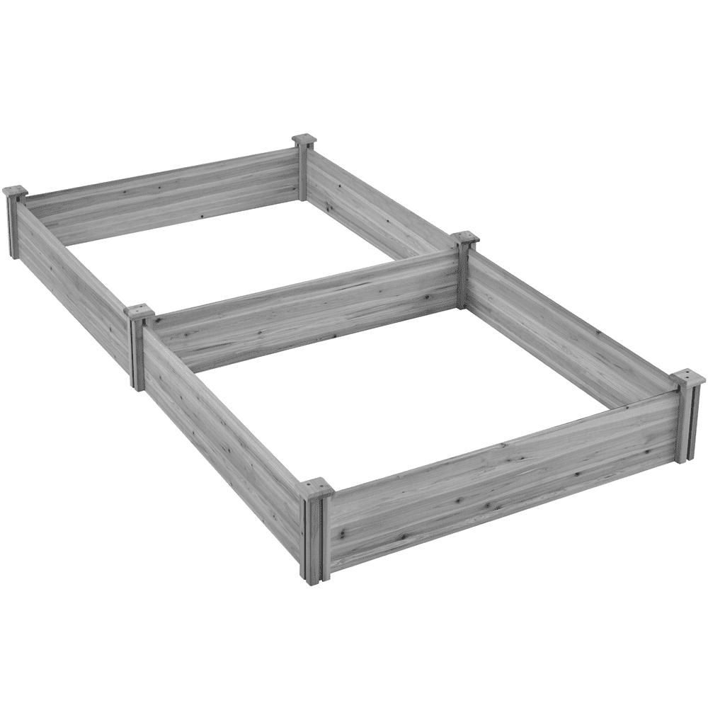 Renwick Wooden Raised Garden Bed Simple Planter,Gray