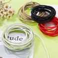 thumbnail image 4 of 2 Pcs Cordones de Cuero Trenzado, Correa de Cuero Redonda, Cuerda de Cuero Suave para Joyería, 4-hebras 4mm Diámetro, 2.19 Yardas, Blanca, 4 of 6