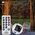 thumbnail image 3 of Curtain Lights,600 LED 20Ft x 10 Ft for Curtain Lights , Remote Connectable Curtain Fairy Light Waterproof for Wedding Party Garden Bedroom Outdoor Christmas Decor, 3 of 8