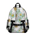 thumbnail image 3 of Light Blue Daisy Flower Pattern Backpack for School,Cute School Bag,Schoolbag with Adjustable Shoulder Straps & Padded Back,15.25"x11.5"x5.25", 3 of 5