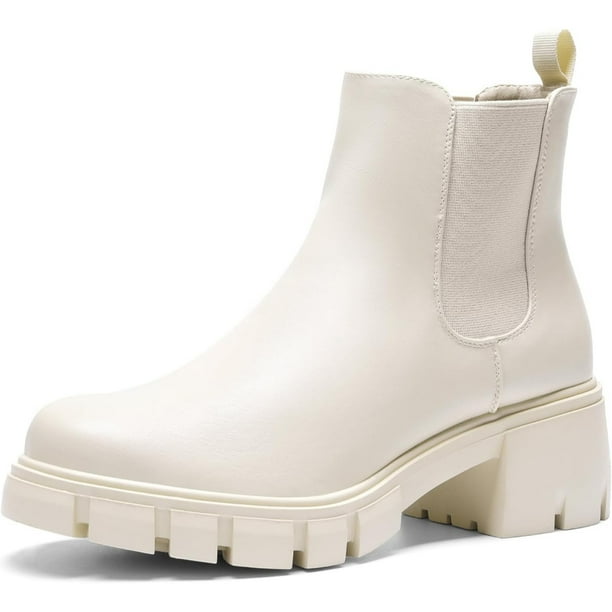 Botas Dream Paris Para Dama Estilo Chelsea Chukka Casual Beige Talla 23.5