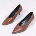 thumbnail image 4 of Vedolay Pumps High Heels for Women Casual Summer Wide Width Roman High Heels,Brown 7, 4 of 4